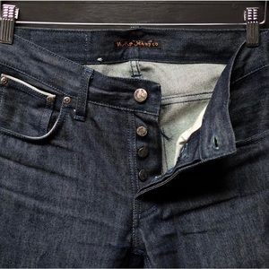 Nudie Jeans 34x34 Grim Tim Slim Selvedge Made in Italy Denim Jeans
